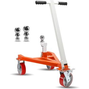 Trailer Dolly, 3500 lb Tongue Weight Trailer Mover with 2 in & 2-5/16 in Ball, Angle Adjustable, Suitable for RV Boat Motorcycle Jet Ski