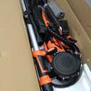 Drywall Sander, 1000W Popcorn Ceiling Removal Tool, Automatic Drywall Sander with Vacuum Dust Collection, LED Light, 6 Variable Speed 800-2200RPM,15Pcs Sanding Discs, Foldable & Extendable Handle (Orange Red)