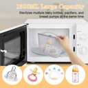 Silicone Microwave Steam Sterilizer Bag 1500ML Reusable Steaming Bags for Baby Bottles, Breast Pump,Pacifiers and TeethersBreast Feeding Baby Travel Accessories