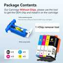 TOKYOINK 923 High Yield Ink Cartridges Replacement for HP 923 923e Ink, ONLY Compatible with H P+ e-Series Printers (8122e 8135e 8138e 8139e) Not for Non-e Standard Printers 4 Pack Old Tool