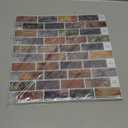 Art3d 10-Piece Peel & Stick Vinyl Kitchen/Bathroom Backsplash Tiles, 12" X 12" Colorful Marble Tile Design