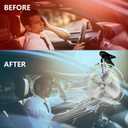 10-Inch Silver Cigarette Lighter Fan, Two-Speed Adjustment, 360-Degree Rotation, Clip-On Design 12 Volt Fan, Perfect for Cars, Trucks, RVs and More (Cord Length 6.56FT)