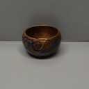 Large Yarn Bowl for Crocheting, Indian Rosewood Knitting Wooden Large Yarn Bowl Holder, Handmade Crocheting String Storage Holder, Knitting Crochet Accessories. (Brown + Blue Resin)