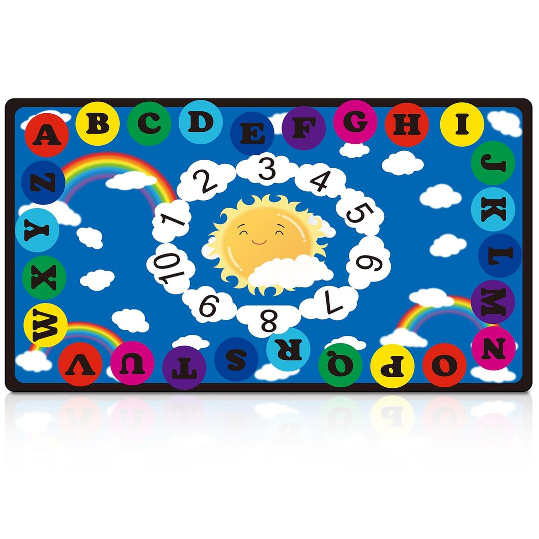 Drydiet 11.8 x 6.6 ft Alphabet Classroom Rug Elementary Daycare Rug