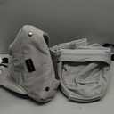 Momcozy Baby Carrier with Hip Seat, 2-in-1 Forward-Facing Carry for Active Babies, Detachable Hands-Free Carrier up to 44lbs, Breathable Infant Carrier Fits Waist Sizes up to 45 Inches, AirMesh Grey