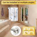 Chrsouly Adjustable Curved Shower Rod, 42-72 inches Extra Wide Shower Curtain Rod, Rust proof, Premium Stainless Steel, Curved Shower Curtain Rod for Bathroom, Need to Drill, Nickel