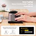 cimetech EasyTyping KF10 Wireless Keyboard and Mouse Combo, [Silent Scissor Switch Keys][Labor-Saving Keys] Ultra Slim Wireless Computer Keyboard and Mouse, Easy Setup for PC/Laptop/Windows - Wine Red