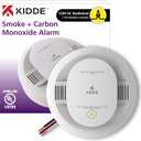 Kidde Hardwired Smoke & Carbon Monoxide Detector, AA Battery Backup, Interconnectable, LED Warning Light Indicators (1 Pack)