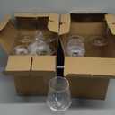 Wine Glasses Set of 8, 12oz, Lead-free, Clear, Durable Glassware
