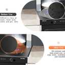 Stove Gap Covers Stainless Steel,2 Pack Stove Gap Filler Range Trim Kit with Non-Slip Mat,Easy Retractable 12.7 to 25,Sturdy and Heat Resistant Stove Gap Guards for Kitchen,Countertop (Long Style)