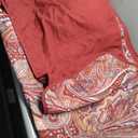 DJY Red Paisley Quilt Set King Size Boho Quilt Bedspread Set 3 Pieces, Soft Lightweight Microfiber Coverlet Set Paisley Floral Pattern Bedding for All Season, 110''x90''