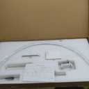 IMENE Half Moon Light, 29in Half Moon Light for Nail Desk, Half Moon Lamp Adjustable Color Temperature and Brightness Perfect for Nails Tech Manicure, Lash Extention, White