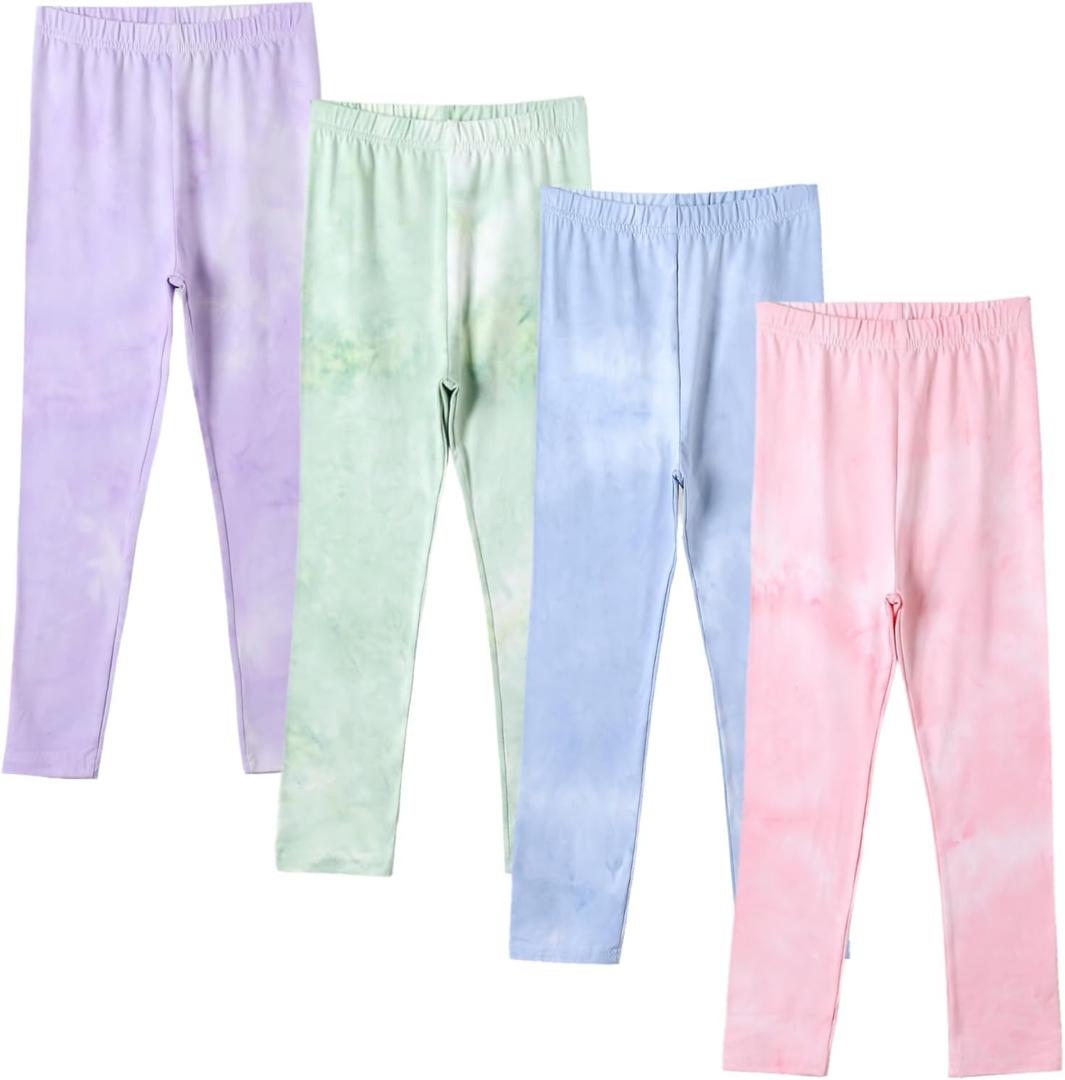 4 Pack Girls Printed Leggings Soft Yoga Pants Kids Tie-Dye Leggings (7-8 Years, Multicolor 9) 4 Pack Girls Printed Leggings Soft Yoga Pants Kids Tie-Dye Leggings (7-8 Years, Multicolor 9)