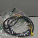 GASPRO 12FT Quick Connect Propane Hose for RV with Elbow Adapter, For Blackstone 17" and 22" Table Top Griddle, with 1/4 Inch Shutoff Valve & Male Full Flow Plug