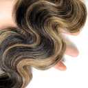 BilltiiWW Highlights P1B27 Body Wave Bundles Black Mixed With #27 Weave Brazilian Soft and Silky for Black Women 18 20 22 Inch