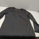 Womens Long Sleeve Dress Casual V Neck T-Shirt Dress Side Slit Loose Fit Fall Fashion Travel Airport Outfits (Large, Black)