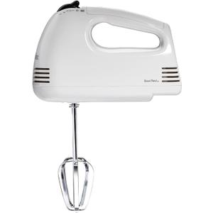 Proctor Silex Easy Mix 5-Speed Electric Hand Mixer with Bowl Rest, Compact and Lightweight, 100 Watts of Peak Power, White (62515PS)