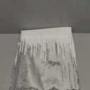 Lush Decor Shimmer Sequins Shower Curtain Single 70" W x 72" L Silver - Sequin Shower Curtains for Bathroom - Modern Glam Bathroom Curtains