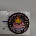 This Little Light of Mine I'm Gonna Let It Shine Hook and Loop Patch, 3 Inches Sew On Patch, Embroidery Patches for Backpacks Bags Vest Dog Harness, Dumpster Tactical Military Embroidered Patch