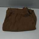 PLEPAN Mens Corduroy Pants Baggy Wide Leg Casual Elastic Waist Drawstring Loose Fit Sweatpants (Brown, XXXL)