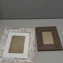 5x7 Picture Frame Set of 4, Made of Real Glass and Multicolour Wooden Frame, 5 by 7 Photo for Wall or Tabletop - Display Picture 4x6 with Mat or 5x7 Without Mat