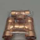 uxcell 1-inch x 1-inch x 1-inch Copper Reducing Tee Copper Pressure Pipe Fitting Connector for Plumbing Supply and Refrigeration 3pcs