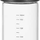 uxcell Glass Olive Oil Dispenser Bottle, 6oz/180ml Heat Resistant Vinegar Cruet Oil Container with Leakproof Pourer Spout and Scale for Kitchen Cooking