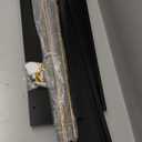 WOPITUES Floating Shelves with Gold Metal Guardrail, Shelves for Wall Decor Set of 3, Wall Shelves for Bedroom, Bathroom, Kitchen, Living Room, Plants, Picture Frames, Art- Black and Gold (15.7 inch)