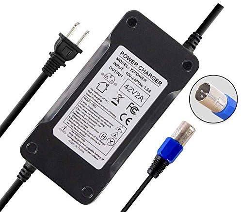 36V Battery Charger 42V 2A with 3-Pin XLR Connector Male for Mini Dirt 650 Battery