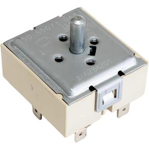 316238201 Range Burner Infinite Switch Compatible for Electrolux Frigidaire Range, Surface Element Switch Part number 316238201CM, Replacement for Numbers 316238201, 2026203, 316238201, 316238200
