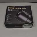 IRONZON Fingerprint Door Knob for Bedroom - 291Y 4-in-1 Keyless Bedroom Door Knob Smart Lock with App, One-tap Privacy Mode Setup, Auto-Lock Easy to Install - Matte Black