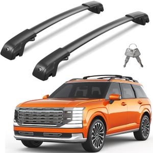 Wonderdriver 300lbs Lockable Roof Rack Cross Bars Compatible with Hyundai Palisade 2026,Heavy Duty Aluminum Roof Rails Crossbars Canoe Black Rooftop Cargo Luggage