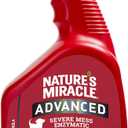 Natures Miracle Advanced Stain and Odor Eliminator Dog Spray, Fresh Scent, Severe Mess Enzymatic Formula For Tough Pet Messes, 32 Ounces (32 Fl Oz (Pack of 1)), Best By: 07/07/2025;