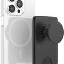 PopSockets Phone Wallet for MagSafe, Phone Card Holder with Grip - Black