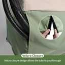 Air Conditioner Cover for Outside Units, 24 inch Outdoor AC Cover for Outside Unit Windproof, 600D Heavy Duty Oxford Fabric Fits up to 24" x 24" x 30"