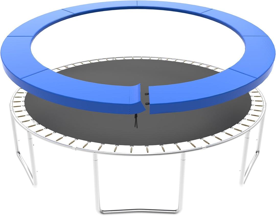 Trampoline Pad Replacement, 10/12/14/15/16FT Trampoline Spring Cover, No-Hole for Pole Waterproof Trampoline Safety Pad, Trampoline Replacement Parts & Accessories