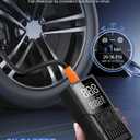 Hafuloky Tire Inflator Portable Air Compressor - 3X Faster Cordless Air Pump for Car Tires, 150PSI Electric Bike Pump with Digital Gauge & Auto Shut Off, LED Light, Power Bank