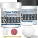 Epoxy Putty 16 oz AB Metal Epoxy Filler for Fast Repair Leaks Underwater High Adhesive Self-Hardening Pool Putty Sculpt Clay for Metal Wood Tile Repairing, Bonding, Sculpting White