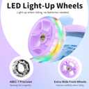 BELEEV A9 Kids Scooter with LED Light-Up Wheels & Deck, 3 Wheel Folding Scooter for Toddlers Girls Boys Ages 3-12, Adjustable Handlebar, Lean to Steer, Extra-Wide Wheels, Kick Scooter for Children