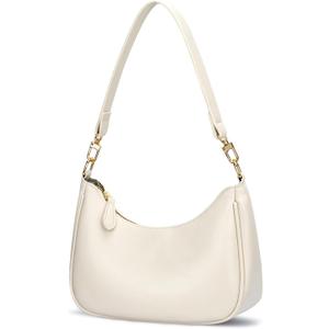 KKXIU Shoulder Bag for Women Cute Hobo Purses and Handbags Retro Clutch Underarm Purse (Beige)
