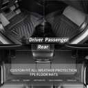 KELCSEECS Floor Mats Custom for Hyundai Elantra 2020 2019 2018 2017 All Weather Protection TPE Heavy Duty Non-Slip Automotive Floor Liners Fits Front & 2nd Row Full Set Accessories, Black