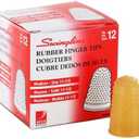 Swingline Products - Swingline - Rubber Finger Tips, Size 11 1/2, Medium, Amber, 12/Pack - Sold As 1 Dozen - Tough, tips last a long time. - Surface nubs ensure positive grip. - Extra thick material a