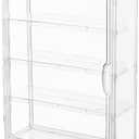 BOHOIDEE 4 Tiers Clear Display Case for Figures, Acrylic Storage Organizers Box with Magnetic Door, Wall-Mounted Dustproof Showcase for Collectibles Action Figure(2PACK, Wall-Mounted Extra Large)