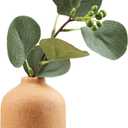 Ceramic Vase - Simple Vase for Flowers Plants, Small Vase, Modern Vase, Dried Flower Vase, Home Decoration, Flower Arrangement Decorative Shooting Props, (Brown) 4"