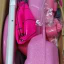 Kids Basketball Hoop with Stand, Adjustable Height 3.5FT-6.2FT Toddler Basketball Hoop, Basketball Goal Outdoor Indoor Toys for Girls Age 3 4 5 6 7 8 Years Old Gifts(Pink)