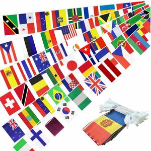 226 Countries International World String Flags Banner Set Small Mini All Countries National Bunting Flags Decorations for Classroom,Olympic,Bar,Sports Clubs,School Festivals Celebrations