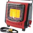 Upgrade Dual Fuel Portable Outdoor Heater with self ignition,Fuel by Butane/Propane, 9000BTU,Tip-over|Low-Oxygen Safety Shutoff,Portable Camping Heater for Tents,Camping,Hiking,RV(Fuel not included)