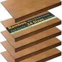 Gashell Wire Shelf Covers, Bamboo Wire Rack Covers for Pantry, Closet (3pcs, 26" W x 16" D)