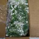 Dolicer 2 Pcs Babys Breath Artificial Flowers Vines, Faux White Hanging Baby Breath Garland, Real Touch Fake Babys Breath Gypsophila for Wedding Party Backdrop Wall Home Decor