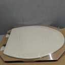 Bemis 1500EC Durable Wood Toilet Seat with Easy Clean Hinges, Made in USA, Elongated, Biscuit